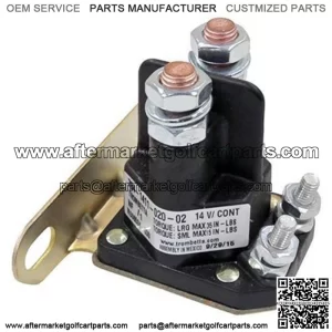 EZGO TXT/ Medalist 14V 4-Terminal Silver Solenoid (Fits EZ-GO 4-cycle Gas 1994+)