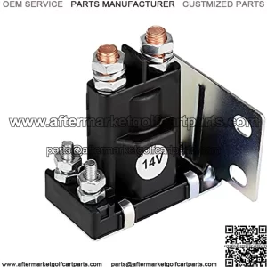 Golf Cart 14V Solenoid for EZGO TXT Medalist ST Series 1994-up Gas Vehicles, 200A 4 Terminal, Replace OEM 27153-G01 27153G01 612813