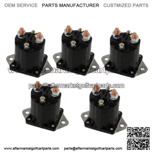 5pcs 36Volt Solenoid For 1976-1998 Club Car DS Golf Cart Part 4 Terminal ClubCar