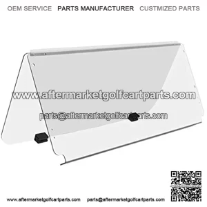 Club Car DS Clear Folding Windshield for 1982-2000.5 Golf Cart Impact Resistant