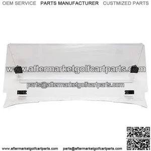 Clear, Impact-Resistant Folding Windshield for EZGO TXT Golf Carts 1994.5-2013