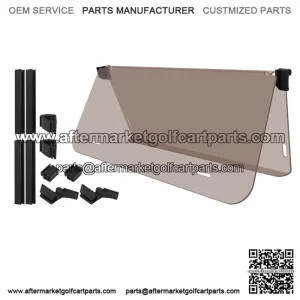 Golf Cart Windshield for Club Car DS 1982-2000.5 Cart Parts Accessories, Tinted