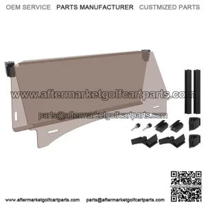 Golf Cart Windshield for Club Car Precedent 2004-up,Tinted Fold Down Windshield