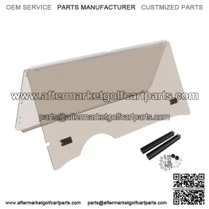 Windshield Folding Tinted, Impact Resistant Polycarbonate For EZGO RXV Golf Cart