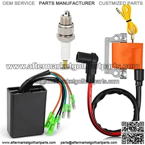 MOTO1988 Igniter CDI and Ignition Coil & Spark Plug For Yamaha G1 Gas 2 Cycle Golf Car Cart 1979-1986 J10-85540-20-00 355-82310