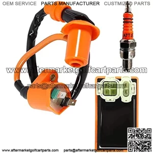 Performance Racing 6 Pins AC CDI Box + Ignition Coil + Spark Plug for Gy6 150cc 125cc 50cc Scooter Moped ATV Go Karts