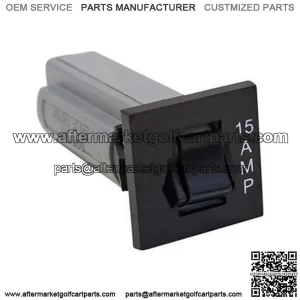 15 Amp Club Car Circuit Breaker for 48-Volt models w/ PowerDrive Charger (Fits 48V Club Car)