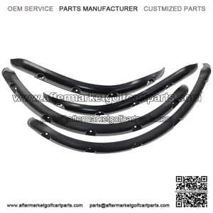 2014+ Golf Cart Fender Flares - Set of 4pcs (Front and Rear)