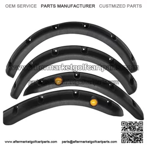 Yamaha Drive / G29 Golf Cart Fender Flares with Running Lights - Set of 4pcs (Front and Rear)