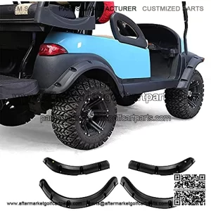 WORLD 9.99 MALL Golf Cart Fender Flares for EZGO TXT| Club Car Precedent| Yamaha G22| EZGO RXV| Club Car DS| Yamaha Drive G29 - Set of 4