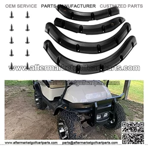 Golf Cart Standard Fender Flares Front and Rear for Club Car Precedent Golf Carts with Metal Hardware