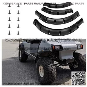 Golf Cart Standard Flares Front and Rear for Club Car DS 1994-Up Golf Carts with Metal Hardware (Set of 4)