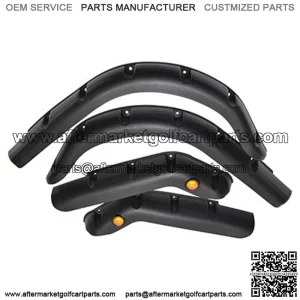 EZGO TXT 1995-2013 Golf Cart Fender Flares with Running Lights - Set of 4pcs (Front and Rear)