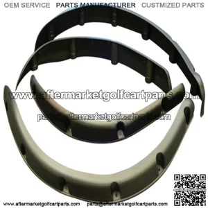 Club Car Precedent Golf Cart Fender Flares - Set of 4pcs (Front and Rear)