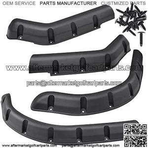 Golf Cart Standard Fender Front & Rear Compatible with EZGO TXT 1998-2013 Gas/Electric Carts with Mounting Hardware
