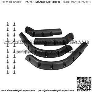 Golf Cart Fender Flares for EZGO TXT| Club Car Precedent| Yamaha G22| EZGO RXV| Club Car DS| Yamaha Drive G29 - Set of 4 (Front and Rear)
