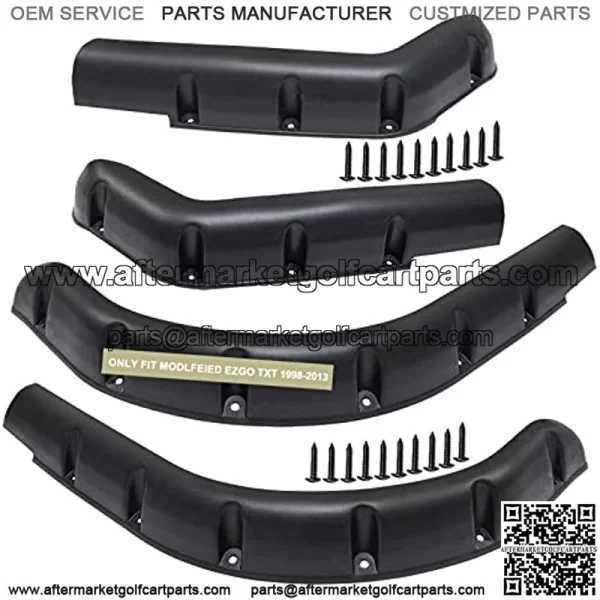 Golf Cart 4 Fender Flares-2 Front and 2 Rear fit Club Car DS Precedent ...