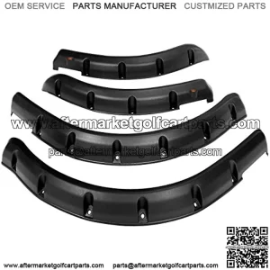 Golf Cart Front Rear Fender Flares for Club Car DS 1993-up, with Metal Hardware, Set of 4