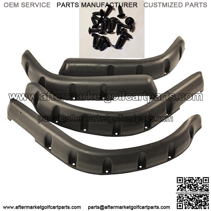 4X EZGO Fender Flares W/ Self Taping Screws For TXT 96-13 36 Volt Golf Cart