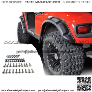 EZGO TXT FENDER FLARES W/ STAINLESS STEEL HARDWARE FOR 96-13 36V GOLF CART