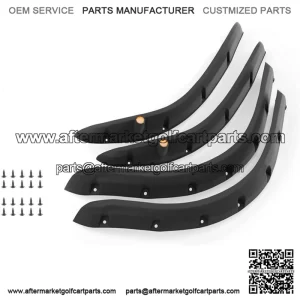 Golf Cart Fender Flares for Club Car Precedent Front Rear Wheels (Set of 4)