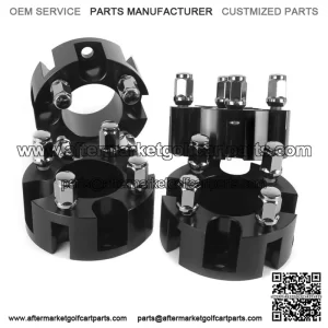 2 inch Golf Cart Wheel Spacers for EZGO Club Car Yamaha 4 Pack, Black