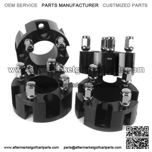 2 inch Golf Cart Wheel Spacers for EZGO Club Car Yamaha 4 Pack, Black