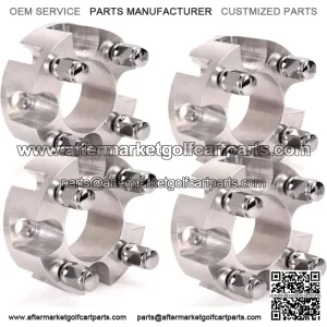 2 Inch Golf Cart Wheel Spacers Adapters for Yamaha EZGO Club Car - 4 Pack,Silver