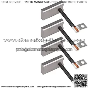 Golf Cart Starter Generator Brush Kit for EZGO, Club Car, Yamaha, OEM# 81-81200 26658-G01 101869302 JF2-81111-00-00 JF2-H1111-00-00, Set of 4