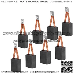 Golf Cart Starter Brush KitMotor Brushes Set 3.7HP Fits Club Car DS L6 L8 8-Passenger, Replaces OEM# 102938601