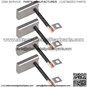 Golf Cart Starter Generator Brush Kit for EZGO, Club Car, Yamaha, OEM# 81-81200 26658-G01 101869302 JF2-81111-00-00 JF2-H1111-00-00, Set of 4