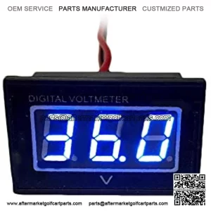 36V Golf Cart Digital Volt Meter Battery Gauge for Club Car Yamaha 36 Volts - Blue