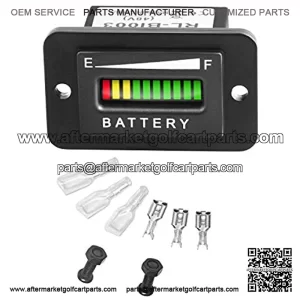 48V led Battery Indicator 48 Volt Battery Meter led Voltmeter Gauge led Digital Voltmeter for Golf Cart Club Car EZGO Yamaha