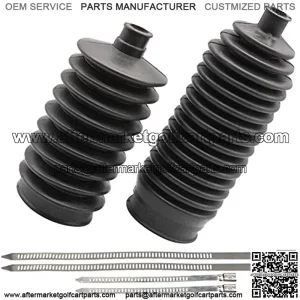 Steering Bellows with Stainless Steel Cable Tie Fits Club Car DS Gas and Electric Passenger Side,Driver Side 1013035 101880001