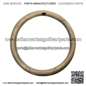 Golf Cart Steering Wheel Cover Universal Tan Braid Club Car Ezgo Yamaha