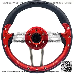 13" Golf Cart Steering Wheel Red For EZGO