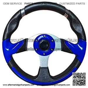 Golf Cart Steering Wheel or Steering Wheel Adapter for Most Golf Carts Use Club Car Yamaha (13.7 inches)