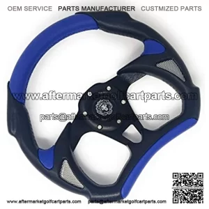 Fits Club Car Precedent Steering Wheel Golf Cart W/ Billet Polished Adapter 3 Spoke"