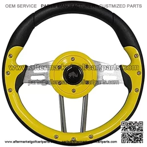 4 Golf Cart Steering Wheel (Yellow)