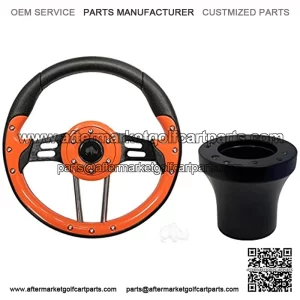 Club Car Precedent 4 Golf Cart Steering Wheel (Orange)