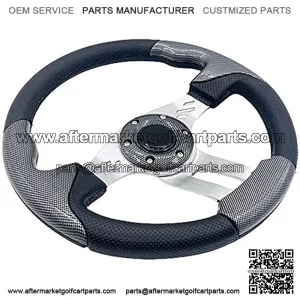 12.5 inch Golf Cart Steering Wheel For Club Car DS and Precedent Yamaha EZGO Golf Cart Steering Wheel