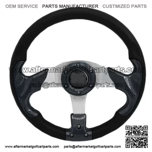 Carbon 13" Golf Cart Steering Wheel