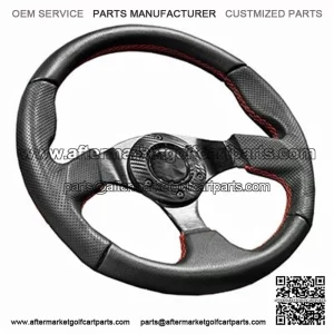 Red 13" Golf Cart Steering Wheel