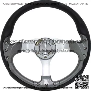 Carbon Fiber 14" Golf Cart Steering Wheel