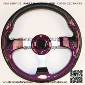 Custom Golf Cart Purple Steering Wheel13 Inch EZGO YAMAHA Club Car