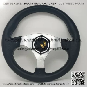 CLUB CAR PRECEDENT steering wheel golf cart W/ billet polished Adapter 3 spoke