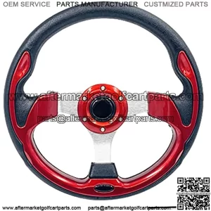 Universal 12.5   Golf Cart Steering Wheel for Club DS & Precedent Yamaha EZGO RXV & TXT Go Kart Steering Wheel