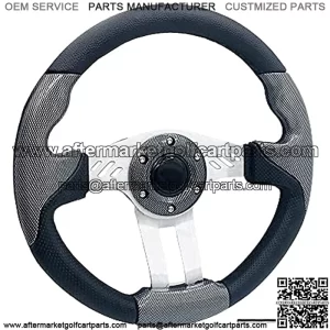 Golf Cart Steering Wheel for Golf Cart Club Car DS and Club Car Precedent 12.5   320mm Universal Golf Cart Steering Wheel for EZGO Yamaha TXT RXV