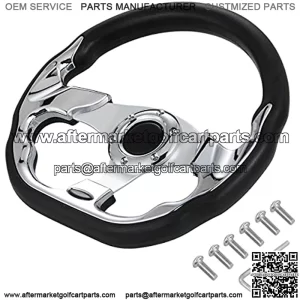 13 Inch Golf Cart Accessories Steering Wheel Carbon Fiber For Golf Cart Club Car DS & Precedent, EZGO TXT/RXV Yamaha