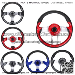 Golf Cart Steering Wheel Fit Yamaha Club Car EZGO TXT RXV without Adapter